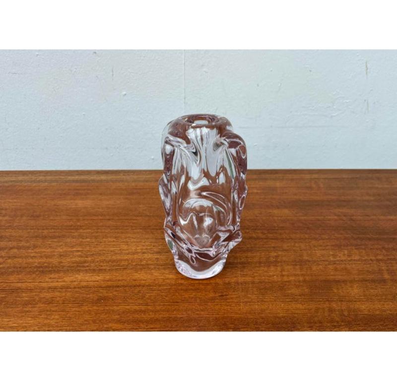 Jarrón sueco de vidrio orgánico de Börne Augustsson para Aseda Suecia, años 60 en venta 2