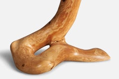 Swedish, Table Lamp, Pine, Rattan, Sweden, 1970s