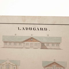 Swedish Original Architectural Drawing from 1911