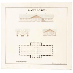 Swedish Original Architectural Drawing from 1911