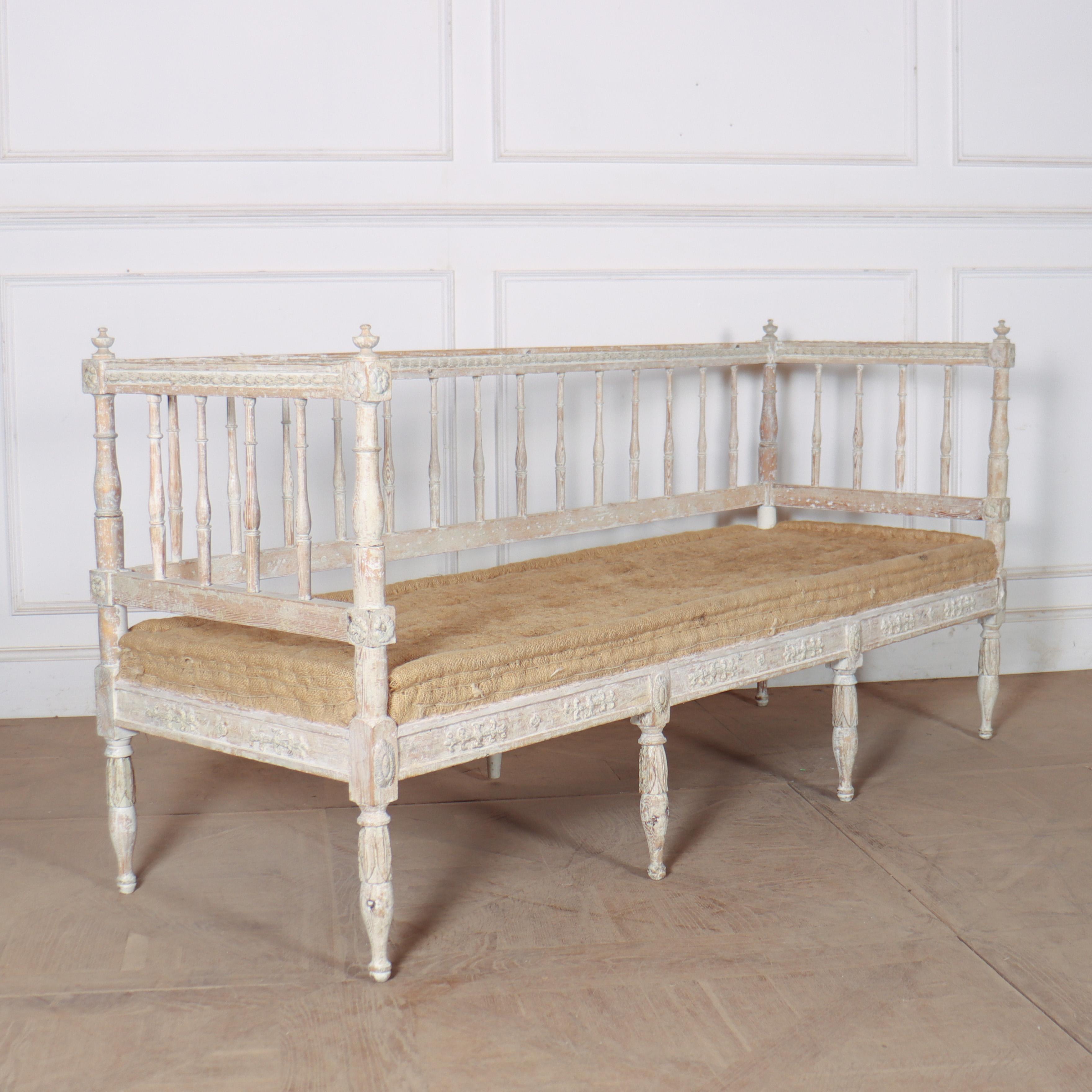 Graziosa panca svedese originale del XVIII secolo in pino dipinto che necessita di essere imbottita. 1790.

Altezza del sedile: 46 cm (18 pollici)


Codice: 8828

Dimensioni:
W: 75
