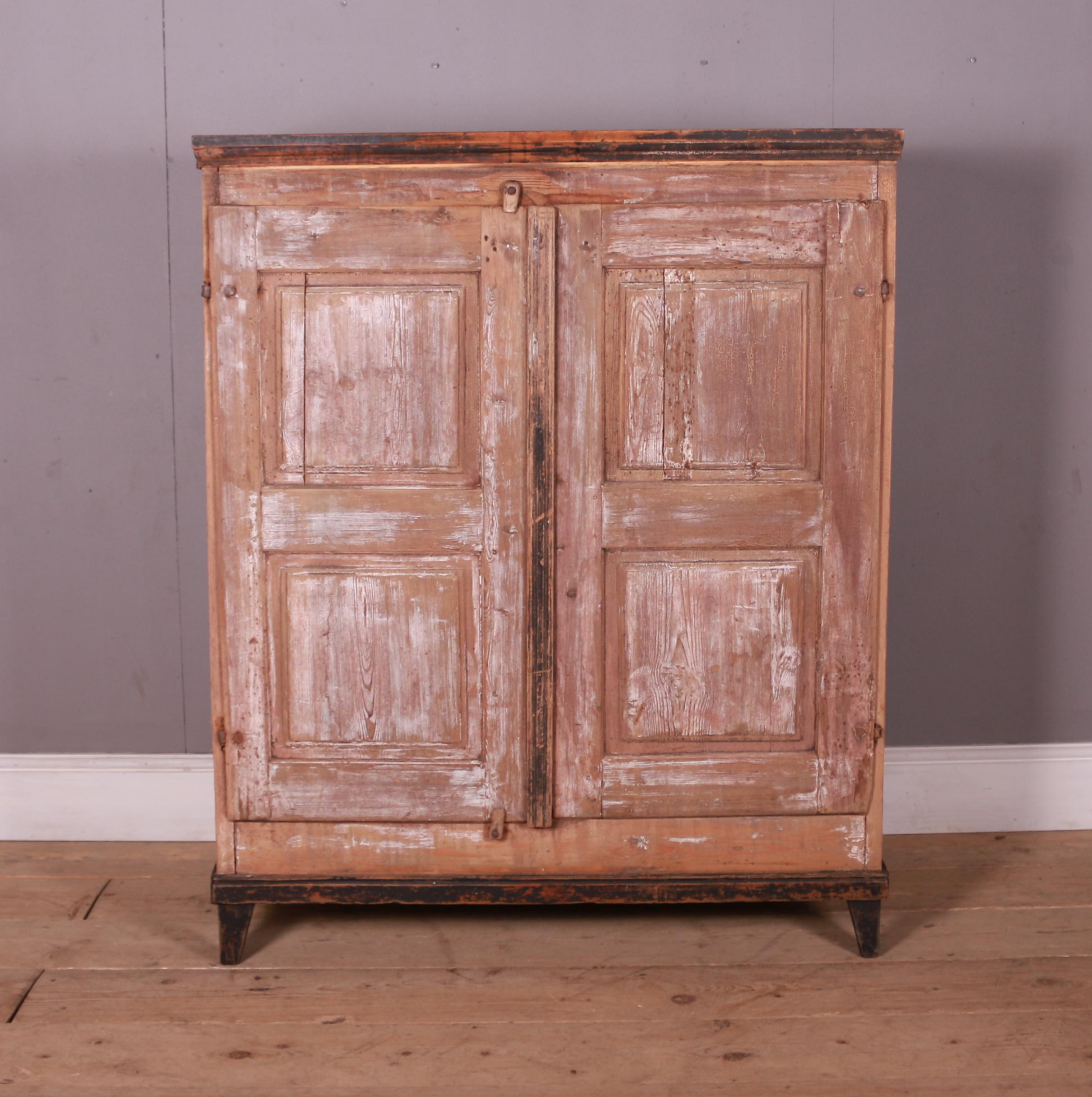 Unusual 19th C Swedish pine jam cupboard with remains of original paint. 1830.

Reference: 7366

Dimensions
42.5 inches (108 cms) Wide
16.5 inches (42 cms) Deep
52 inches (132 cms) High.