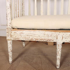 Schwedische original bemalte Sitzbank