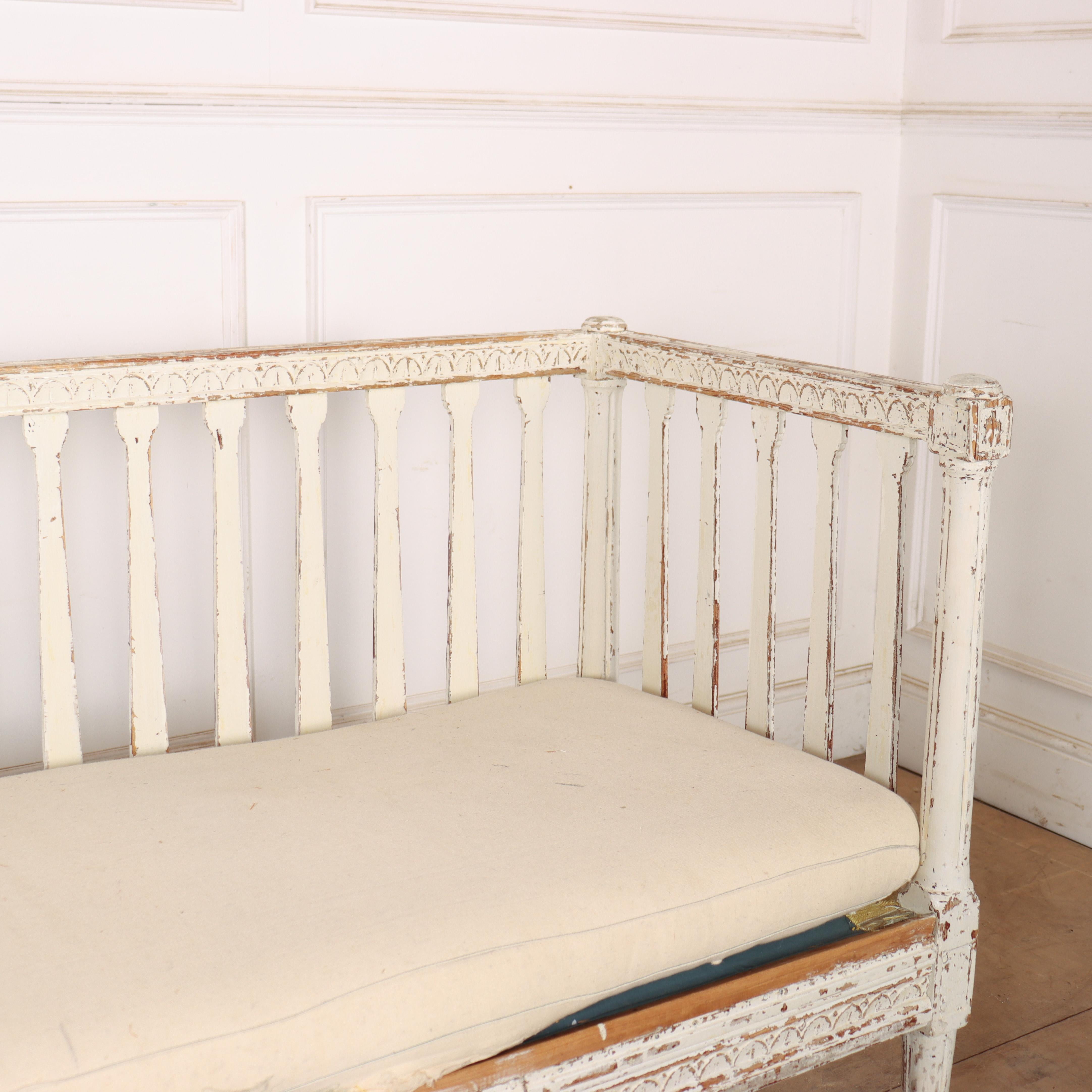 Banco Settle Sueco Original Pintado en venta 2