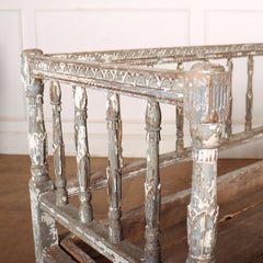 Swedish Original Painted Settle