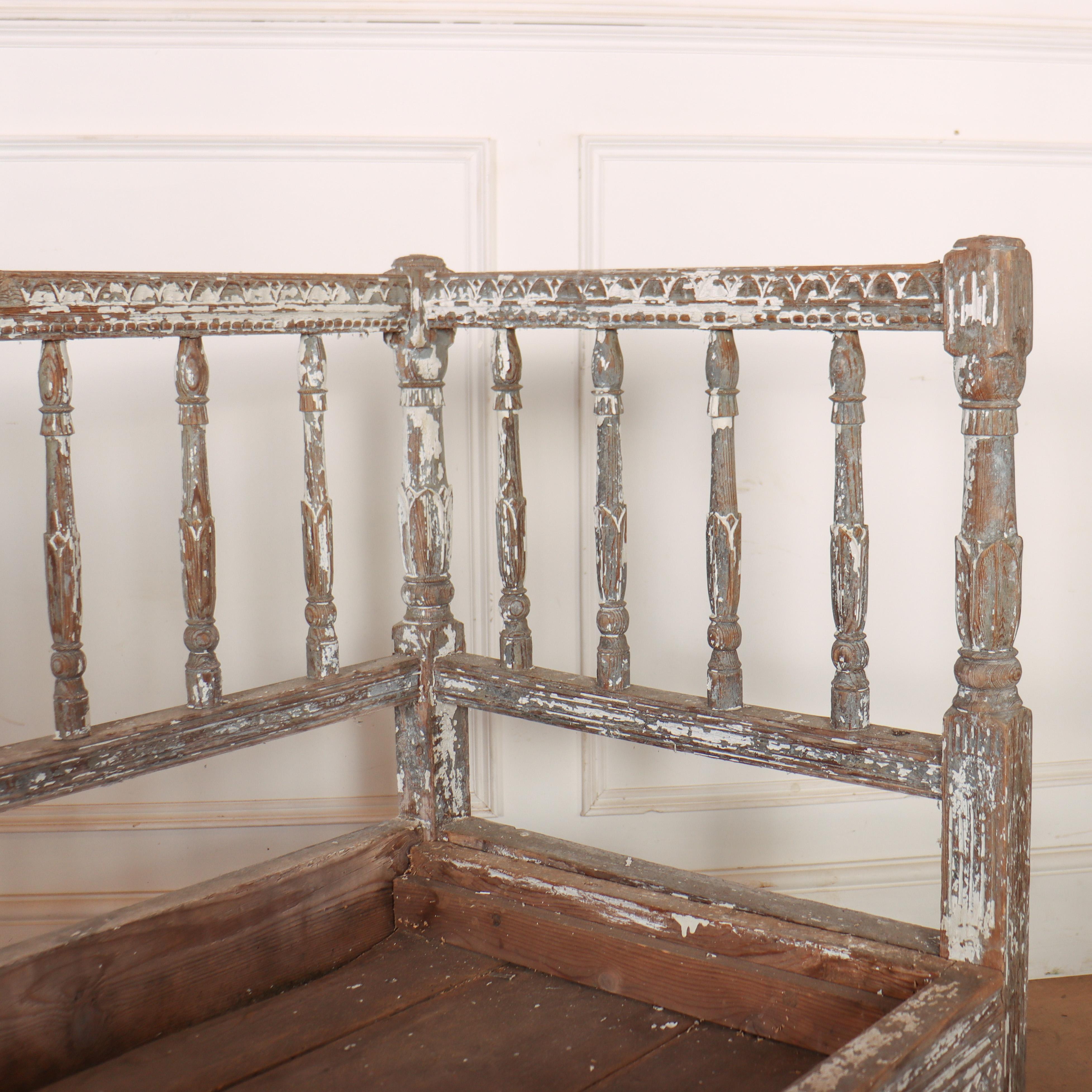 Swedish Original Painted Settle 1