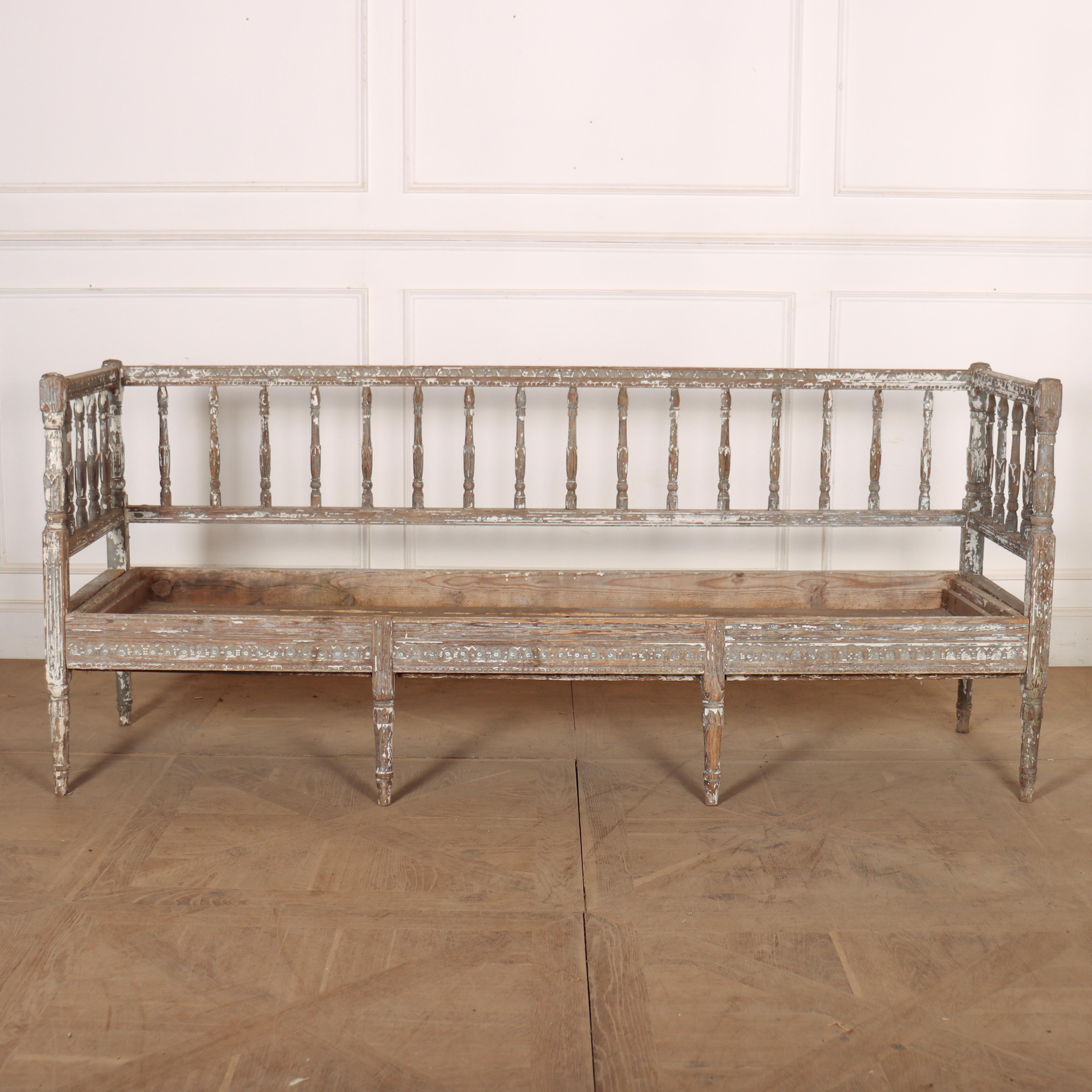 Swedish Original Painted Settle 2