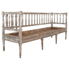 Swedish Original Painted Settle