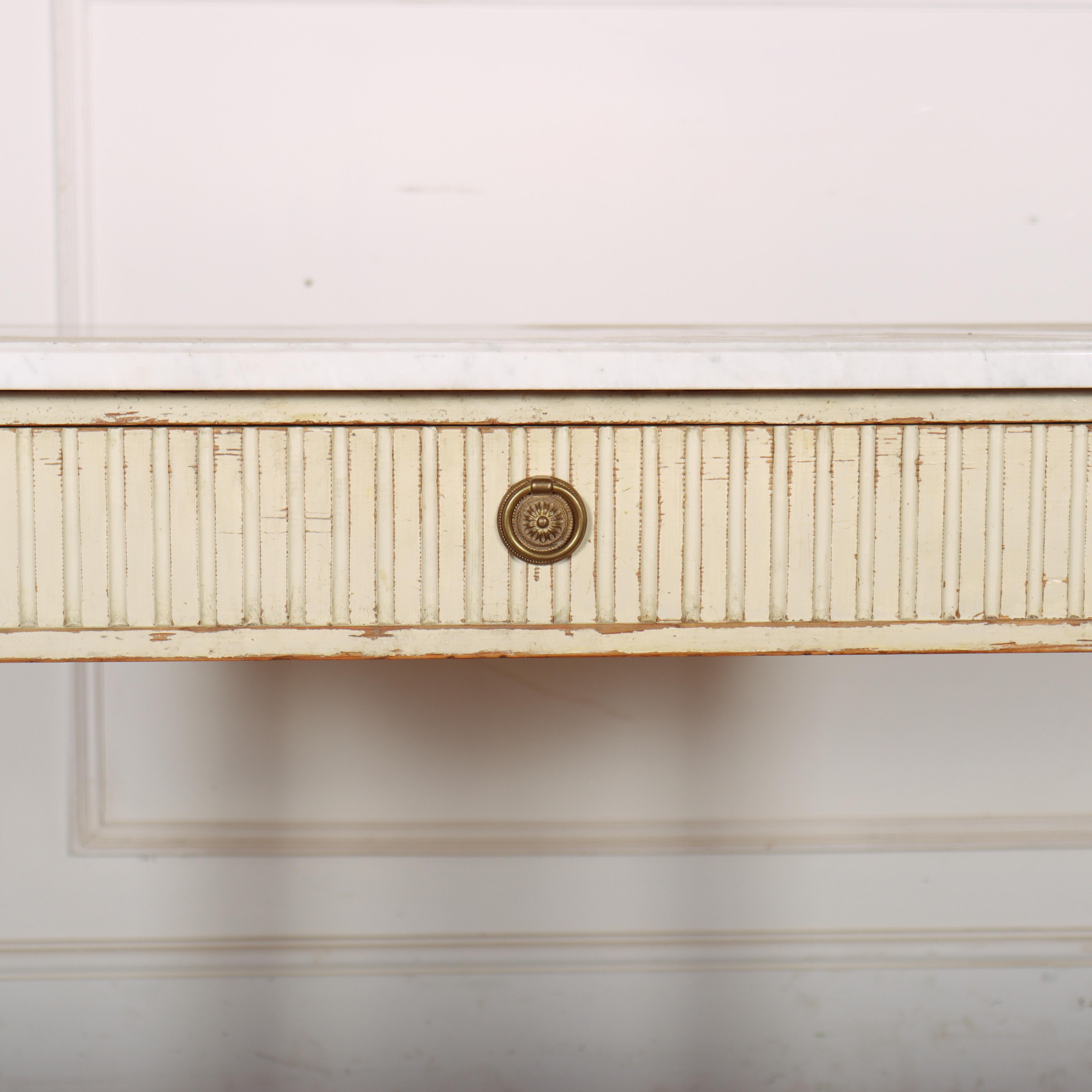 Swedish Original Painted Side Table For Sale 2