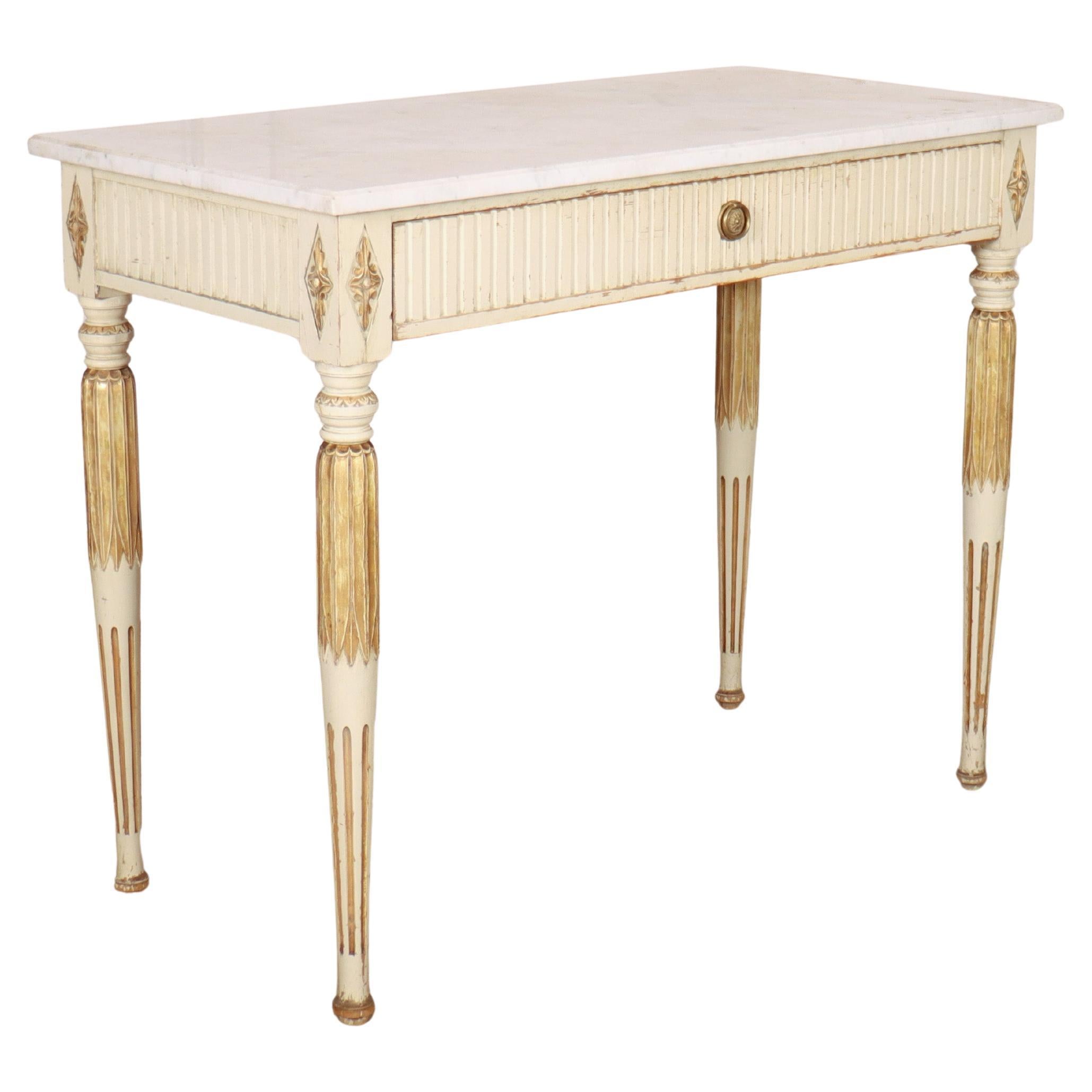 Swedish Original Painted Side Table For Sale