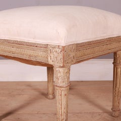 Swedish Original Painted Stool