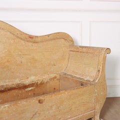 Swedish Original Painted Storage Bench