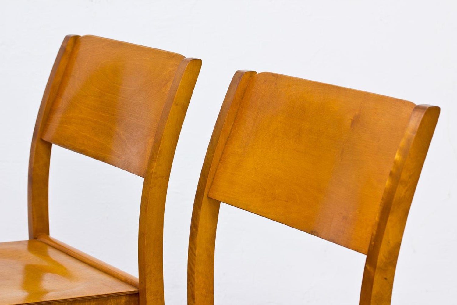 Swedish Orkesterstolen Birch Chairs By Sven Markelius 1940s Set Of 6 At 1stdibs
