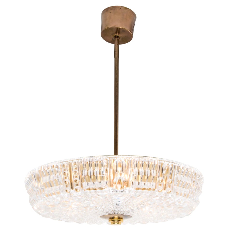 Swedish Orrefors Ceiling Fixture