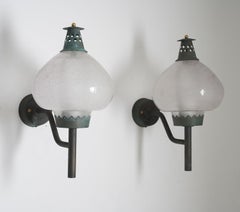 Swedish Outdoor Wall Lamps in Copper by Hans-Agne Jakobsson