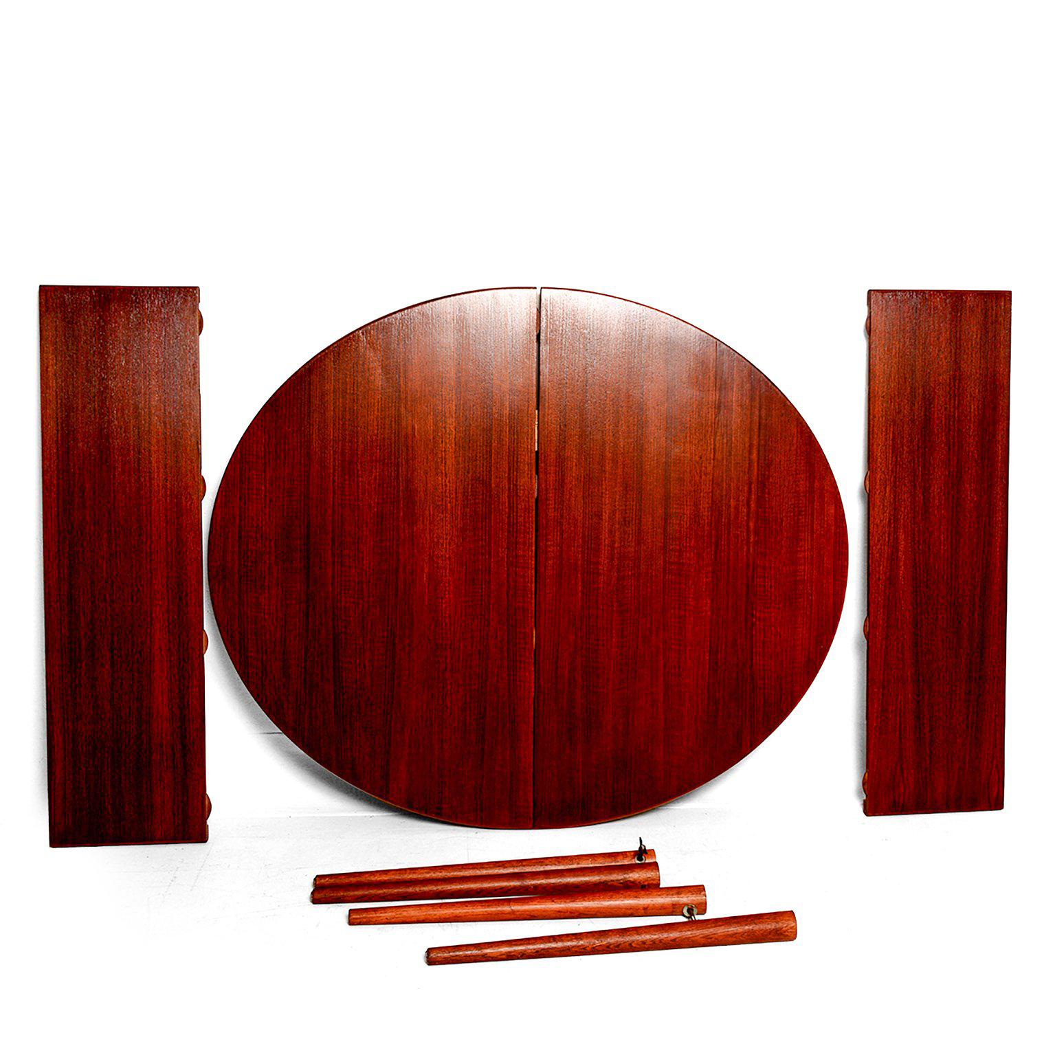 Teak Swedish Oval Dining Table Scandinavian Modern