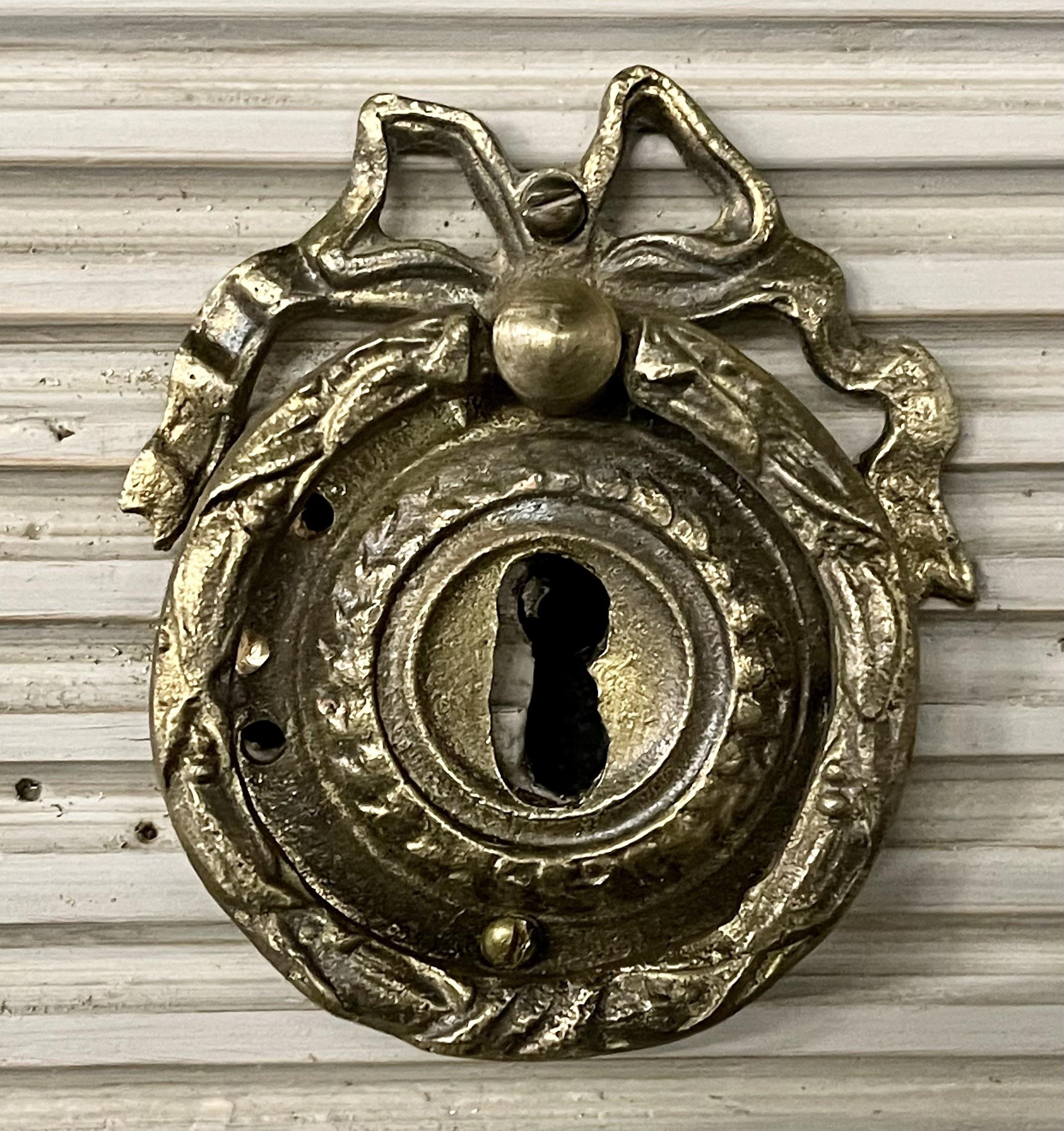 Swedish Paint Decorated Chest / Commode, Gustavian, 19th Century, Brass Accent 7
