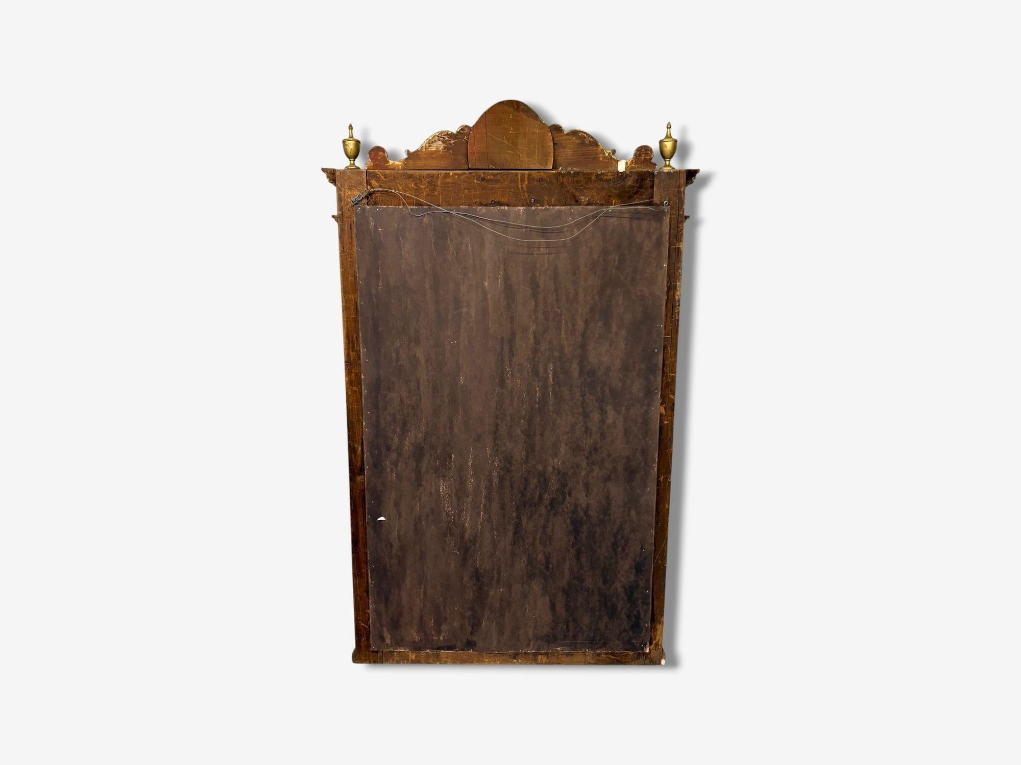 Swedish Paint Decorated, Parcel-Gilt, Large Wall Mirror, France, 19th c. For Sale 3