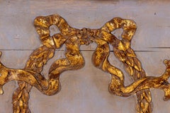 Swedish Painted and Decorated Mirror with Laurel Wreath Motifs