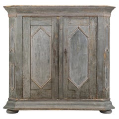 Swedish Painted Armoire dating from the 1700’s and remaining Unrestored