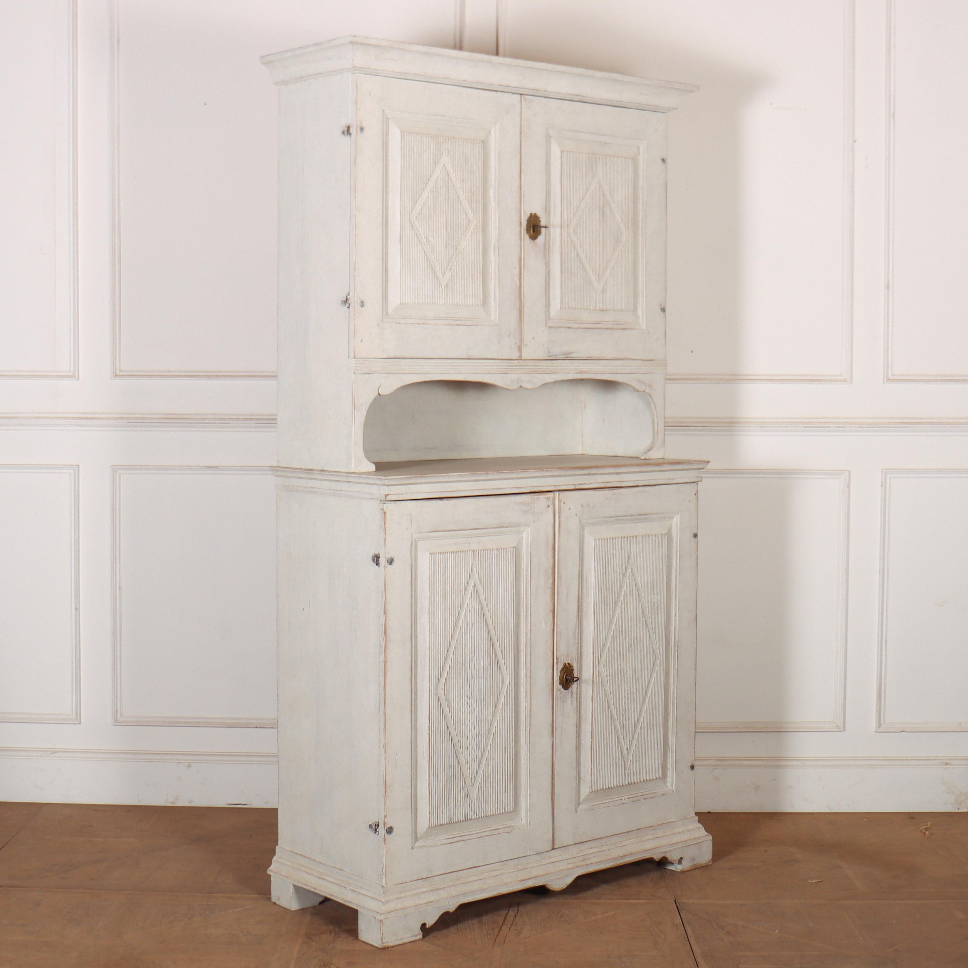 Swedish Painted Cabinet For Sale 2