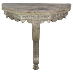 Swedish Painted Carved Wood Console Table, circa 1930s