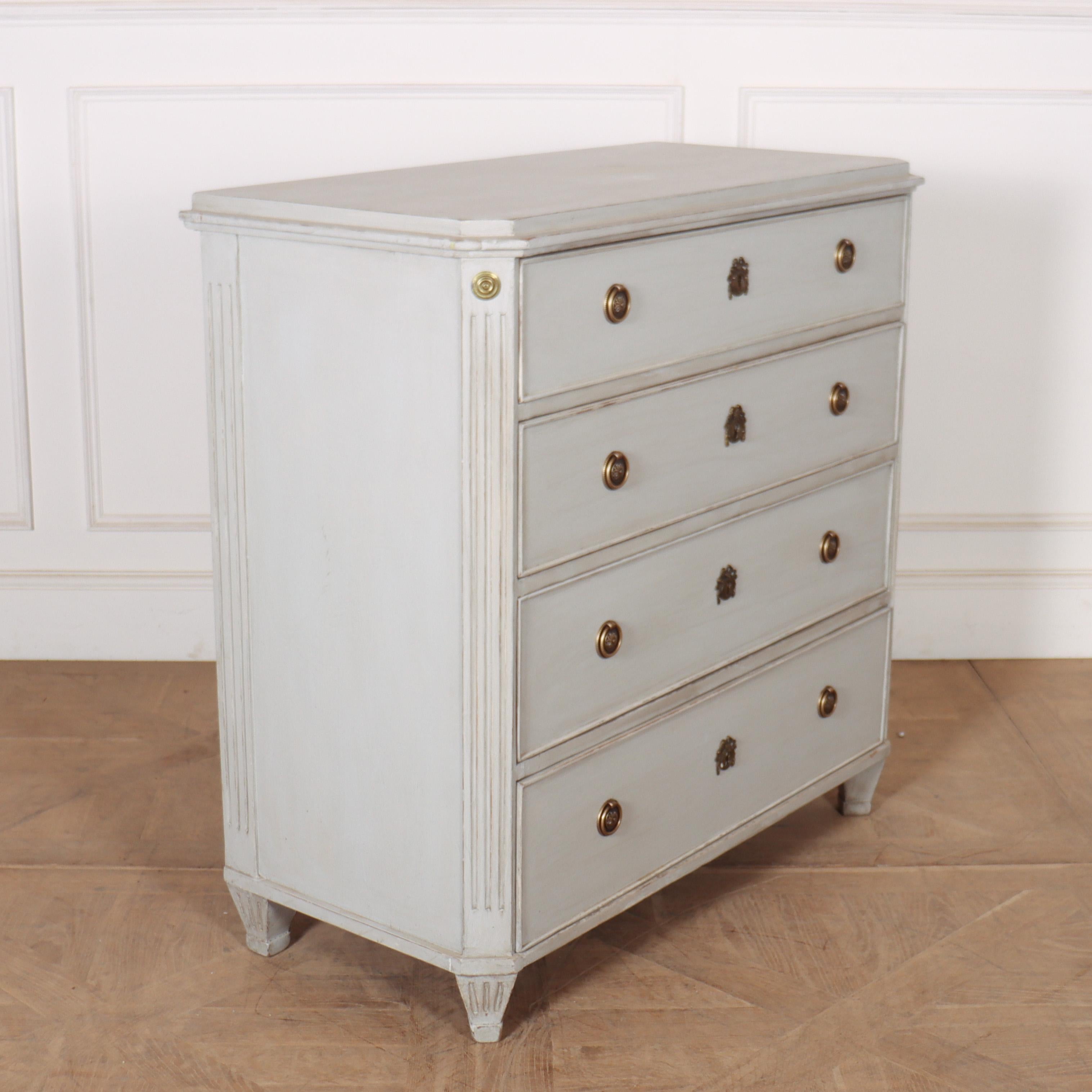 19th Century Swedish Painted Commode For Sale