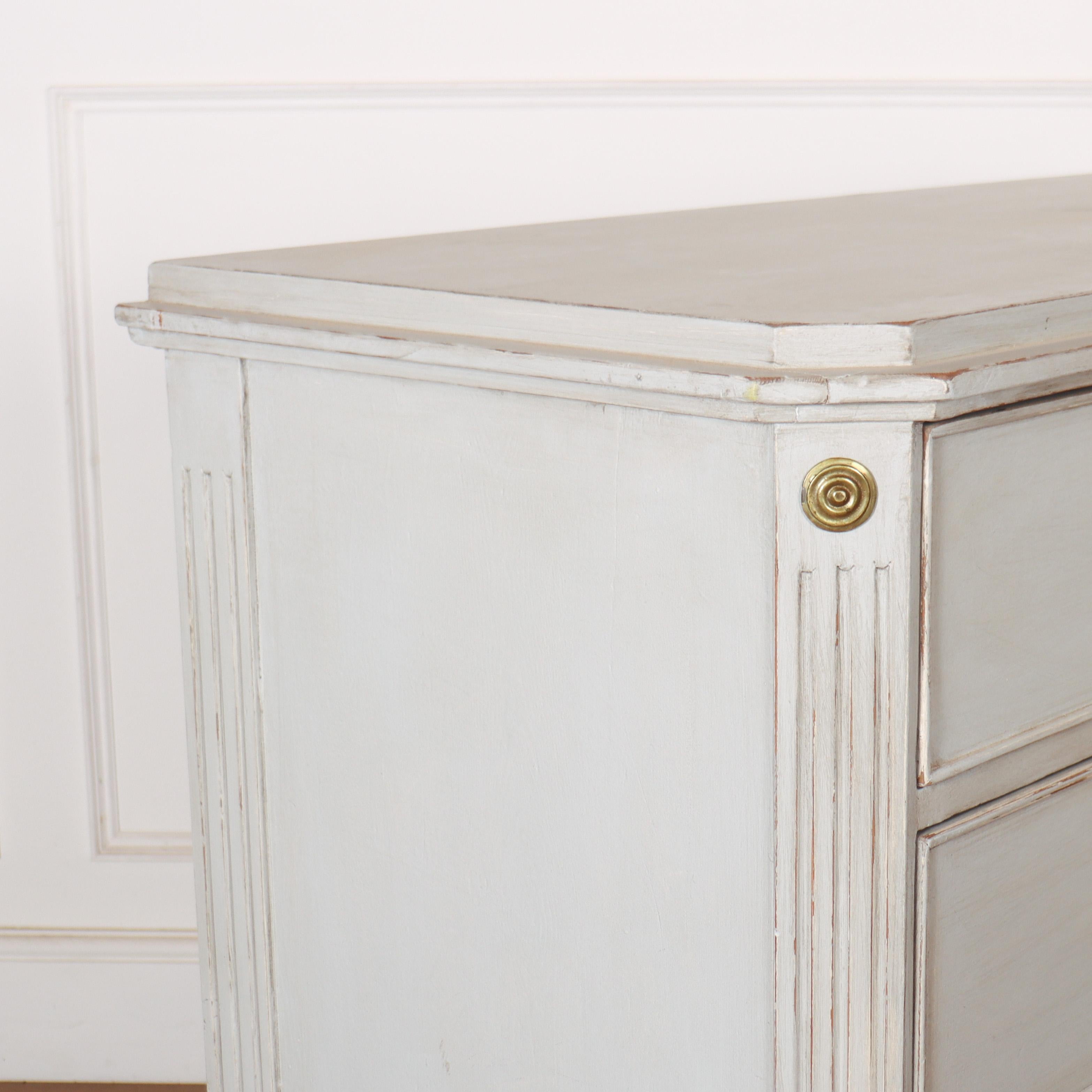 Pine Swedish Painted Commode For Sale