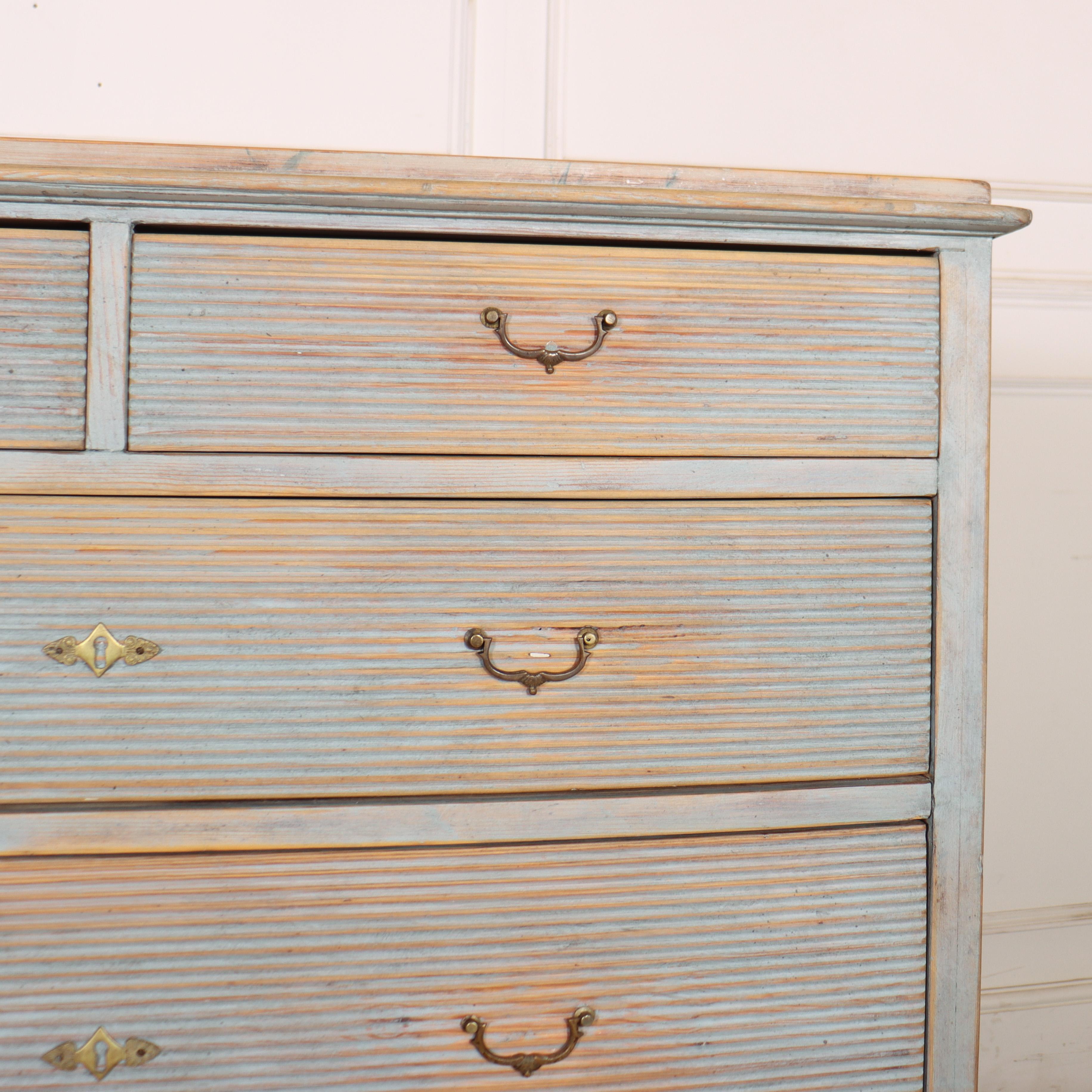 Pine Swedish Painted Commode For Sale