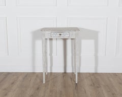Mesa consola sueca pintada con cajón, hacia 1880