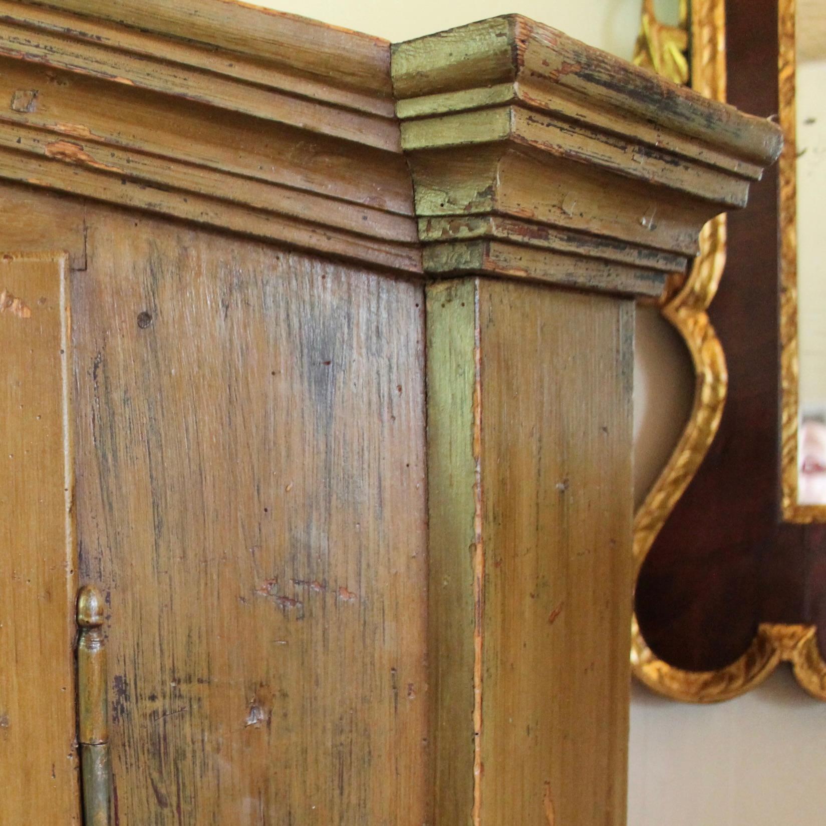 Pine Swedish Painted Cupboard, 19th Century For Sale