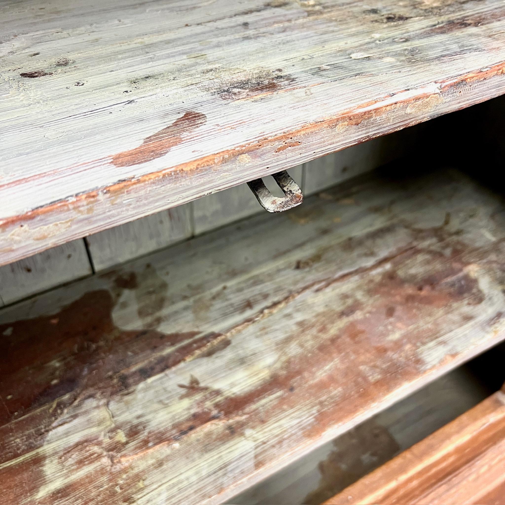 Armoire suédoise peinte vers 1860 Peinture originale en vente 2