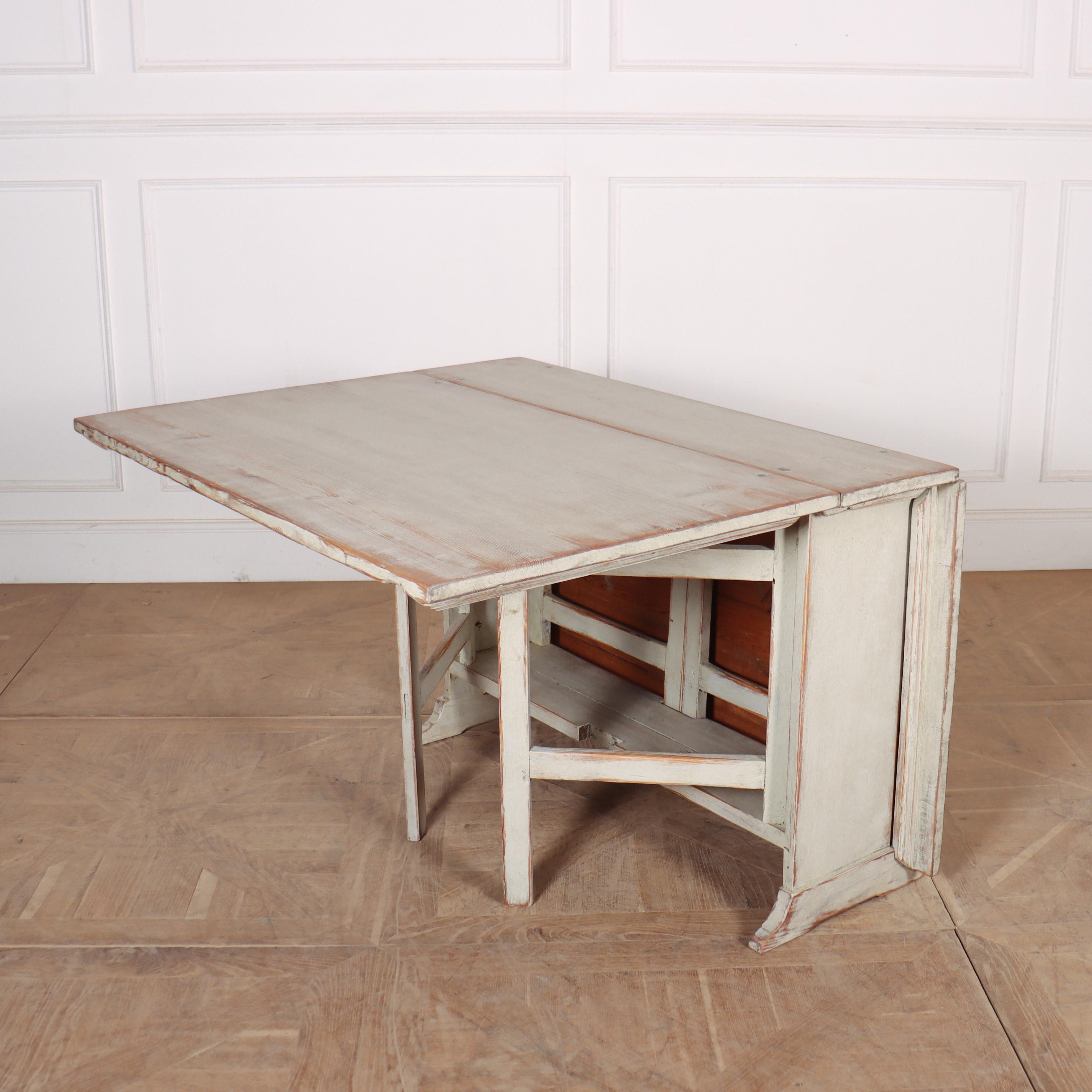 Swedish Painted Dining Table For Sale 7