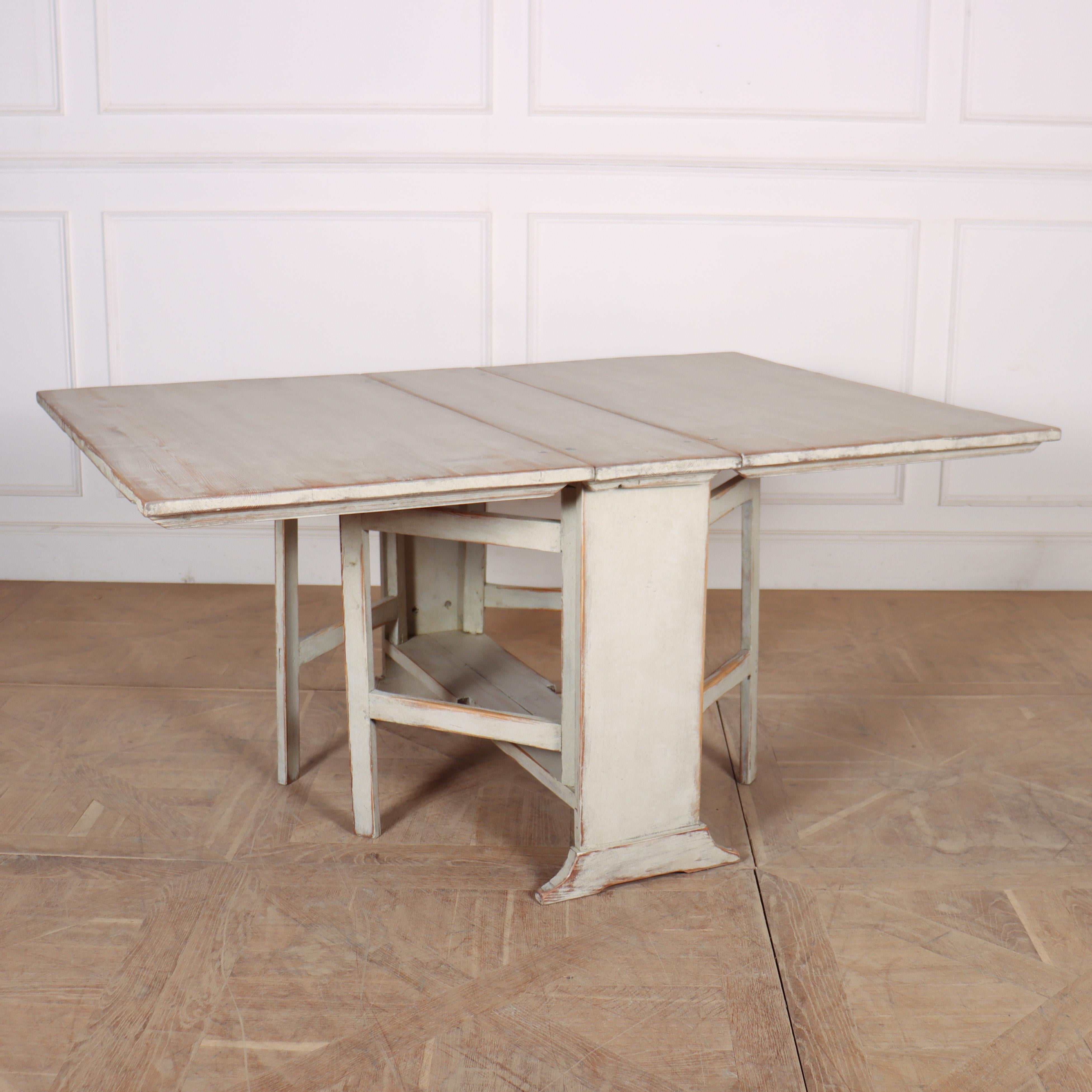 Swedish Painted Dining Table For Sale 8