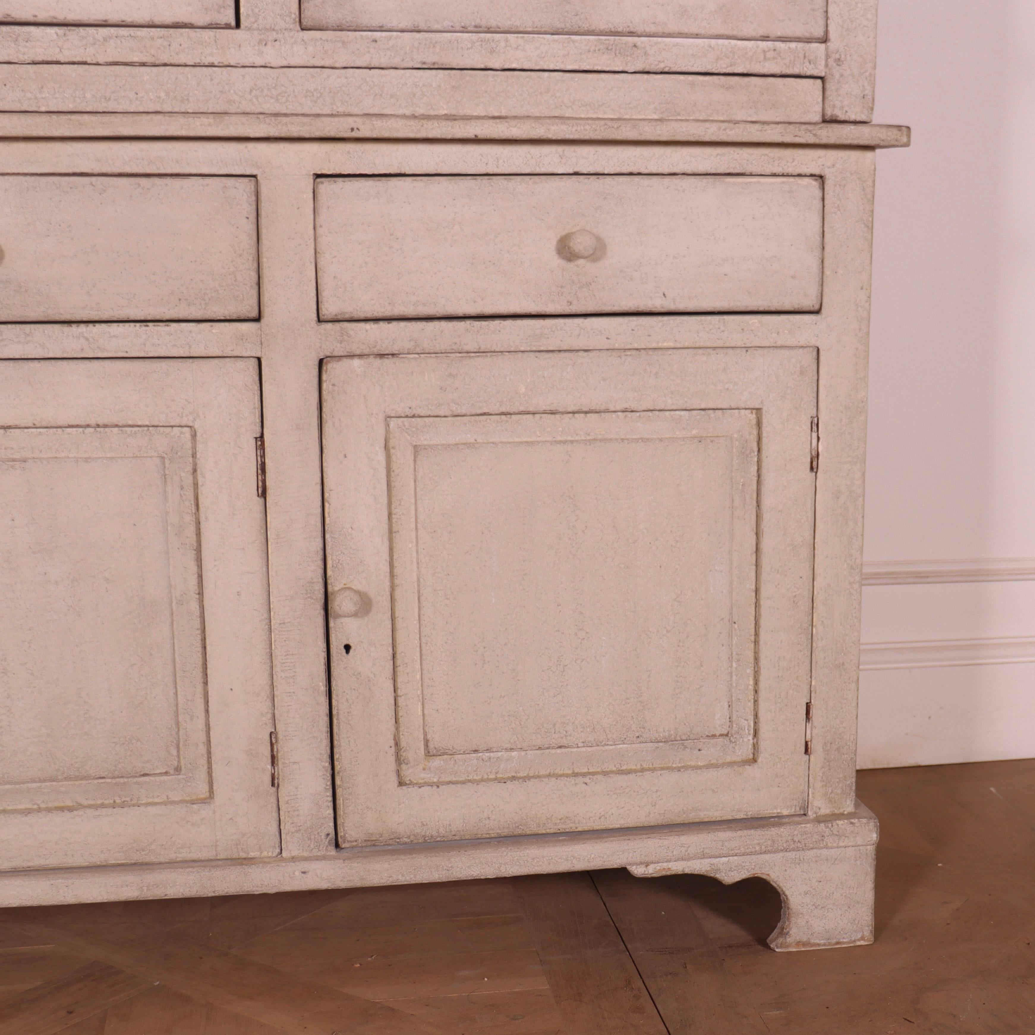 Swedish Painted Housekeepers Cupboard For Sale 2
