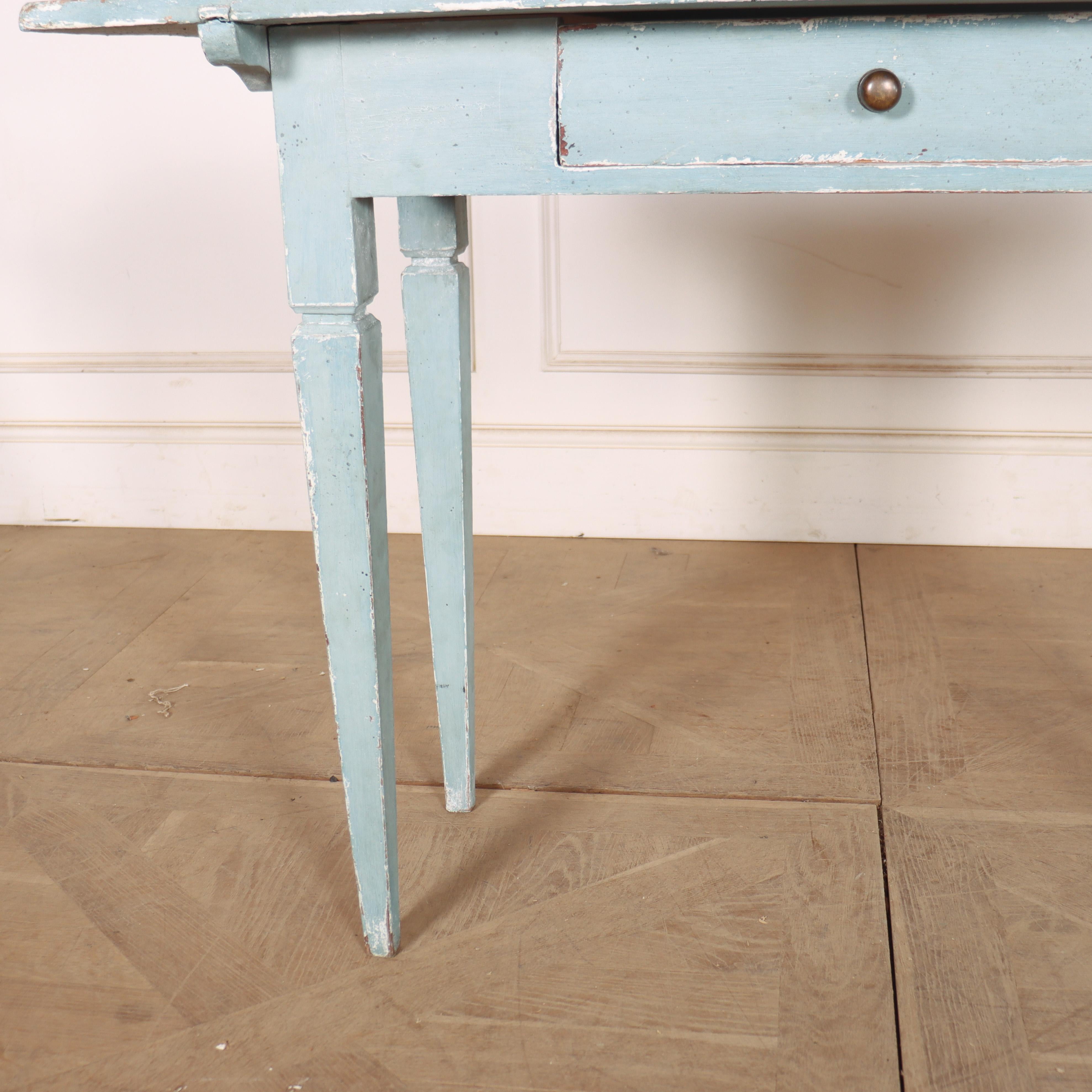 Pine Swedish Painted Lamp Table For Sale