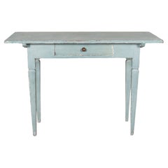 Antique Swedish Painted Lamp Table
