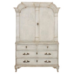 Swedish Painted Linen Cupboard