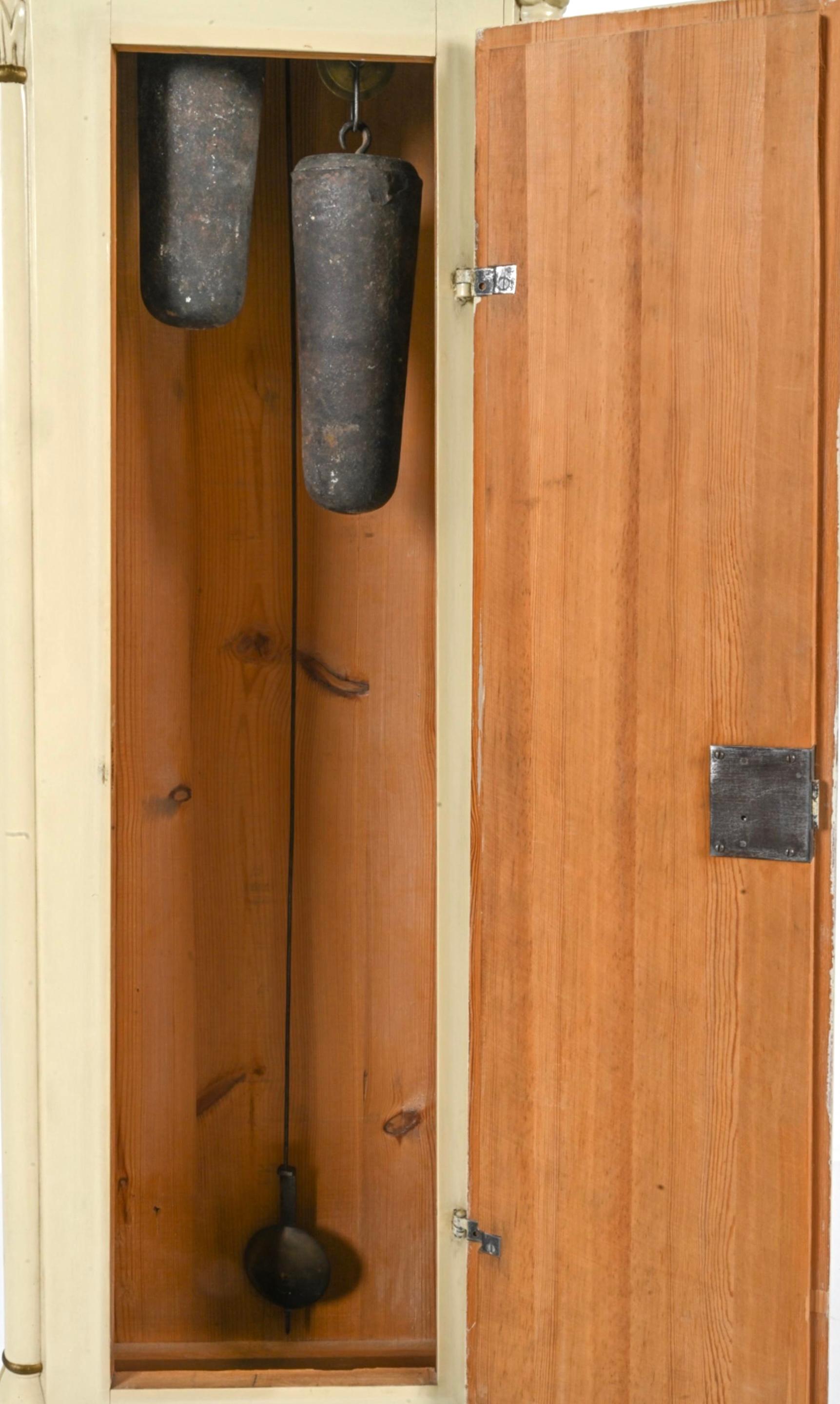 Swedish Painted Longcase Clock For Sale 2