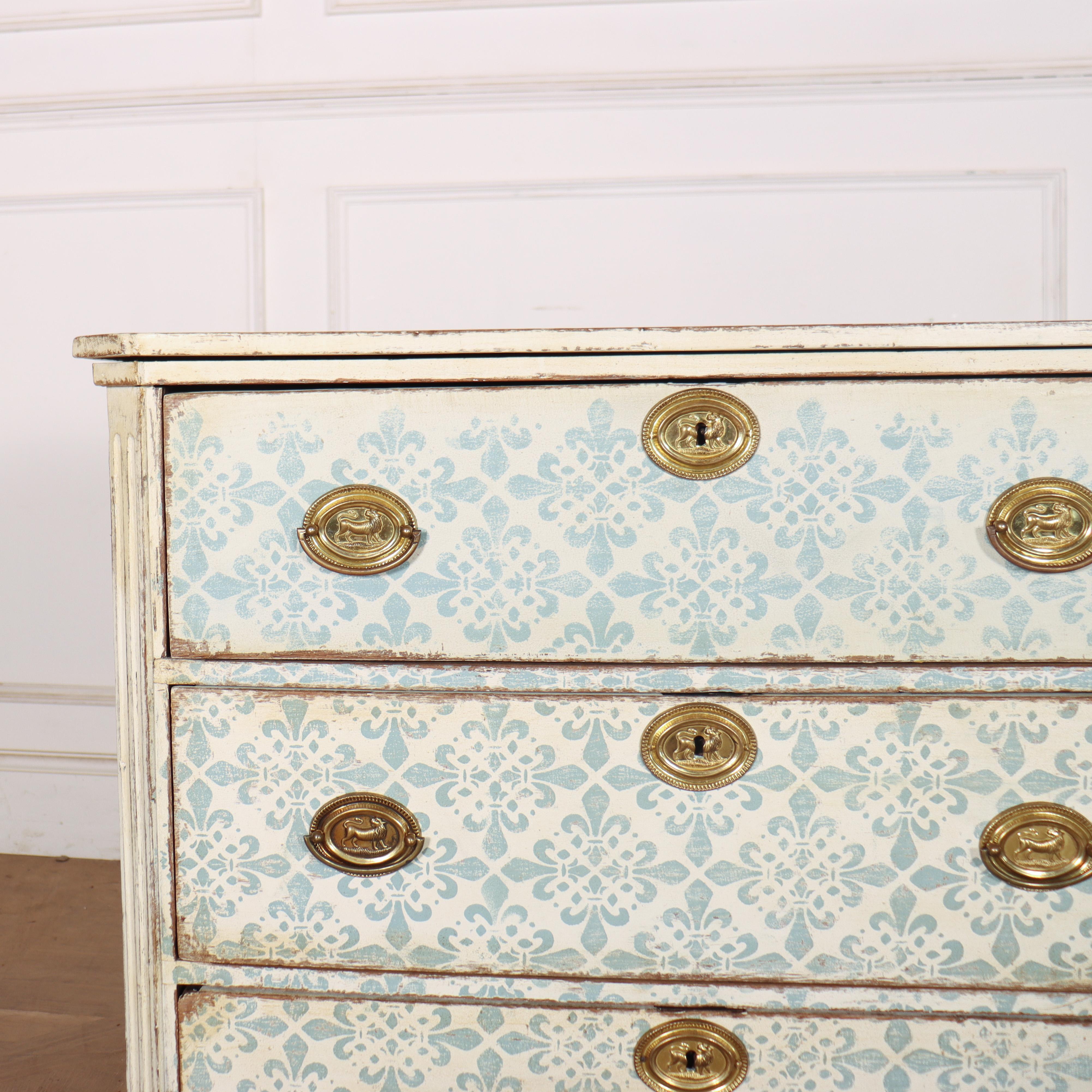 Good decorative painted three drawer Swedish oak commode. 1820. 


Code: 8948

Dimensions:
W: 33.5