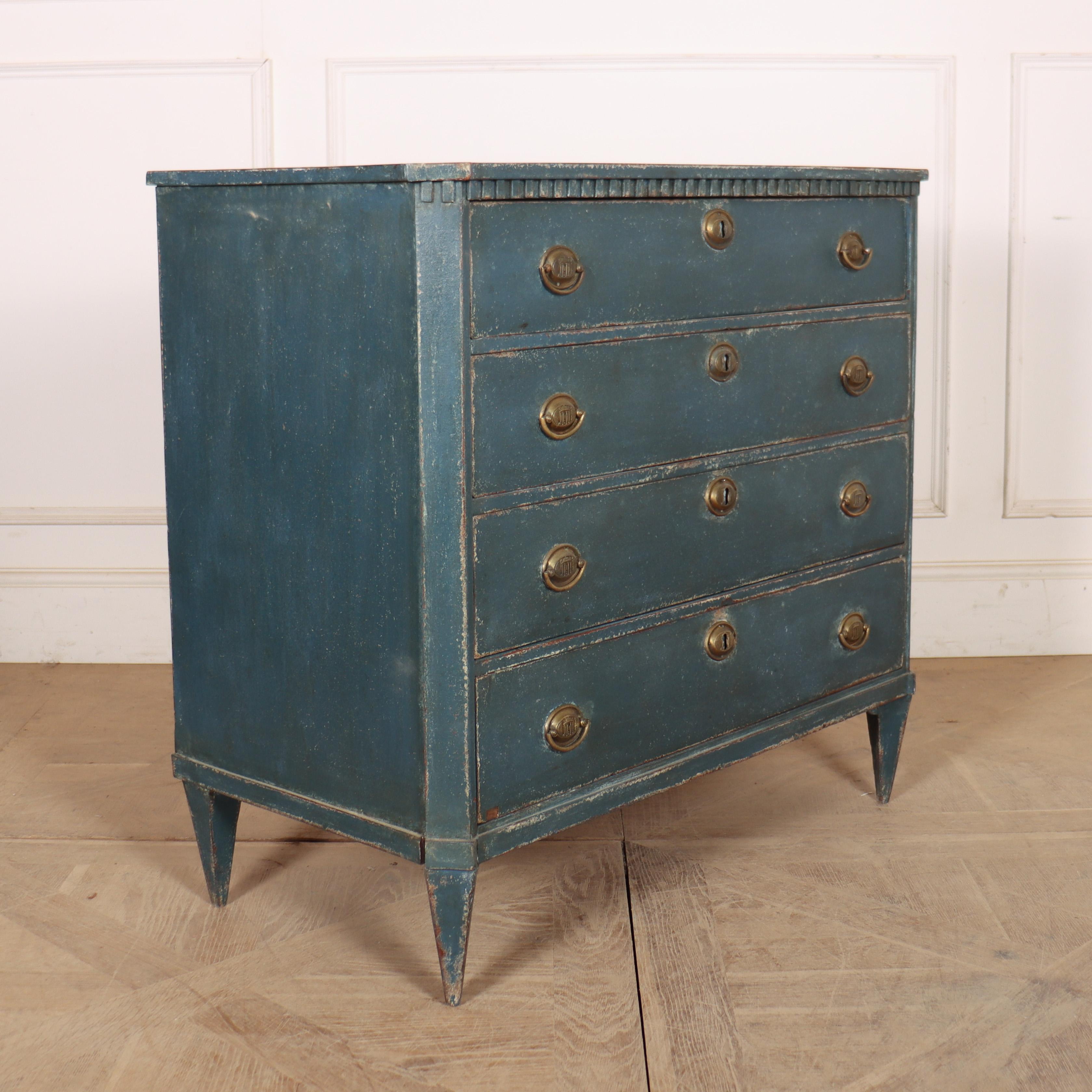 Swedish Painted Oak Commode For Sale 3