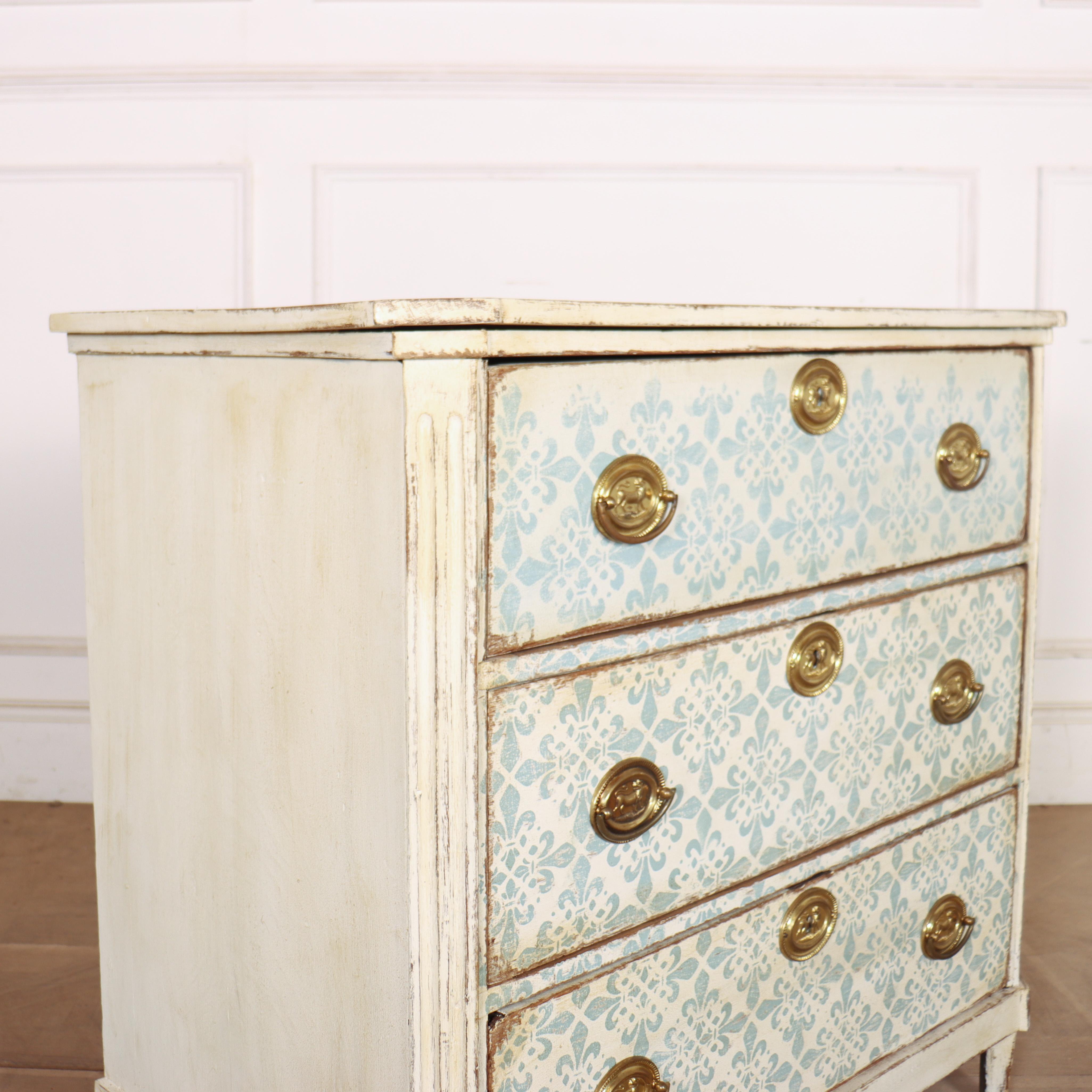 Swedish Painted Oak Commode For Sale 4