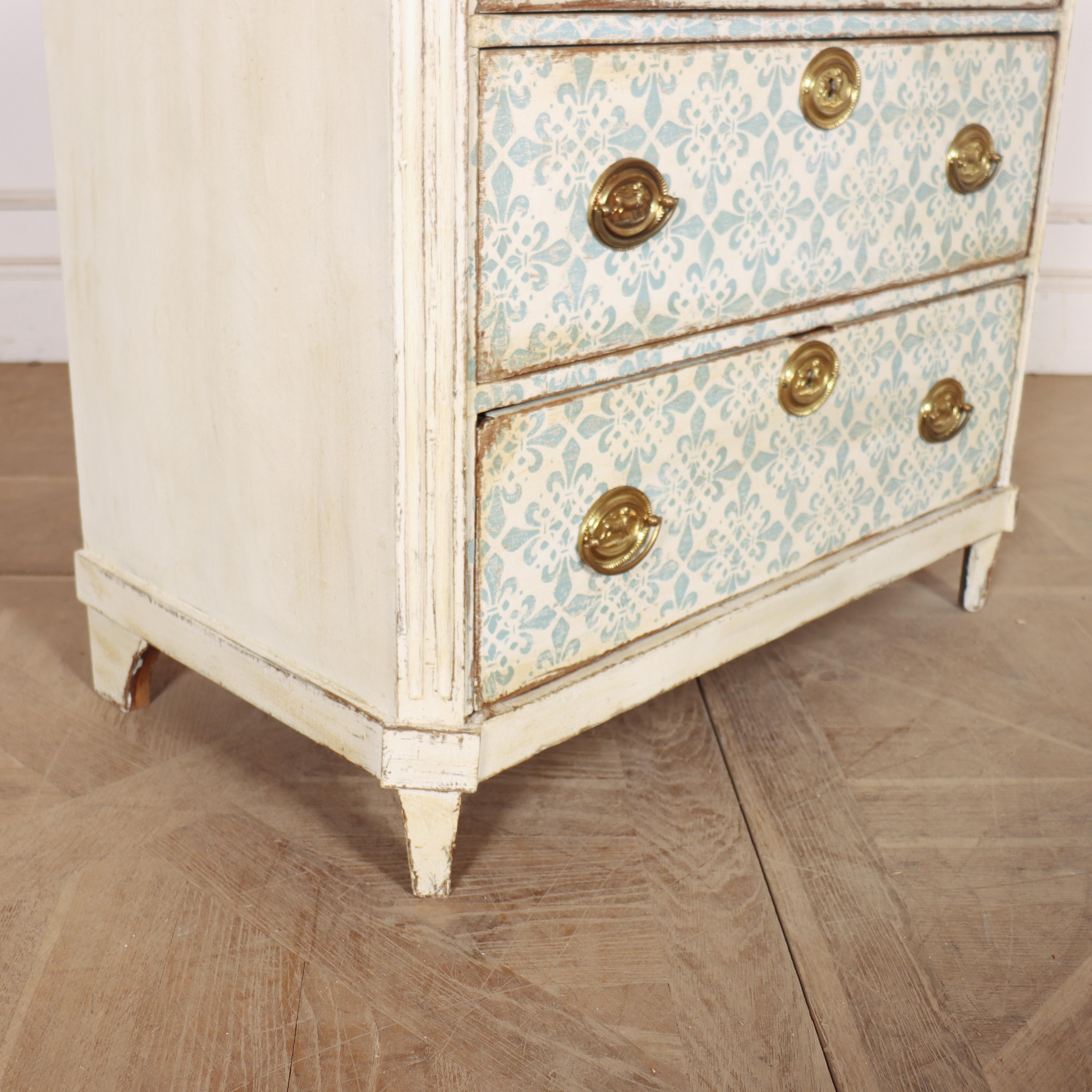 Swedish Painted Oak Commode For Sale 5