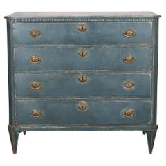 Antique Swedish Painted Oak Commode