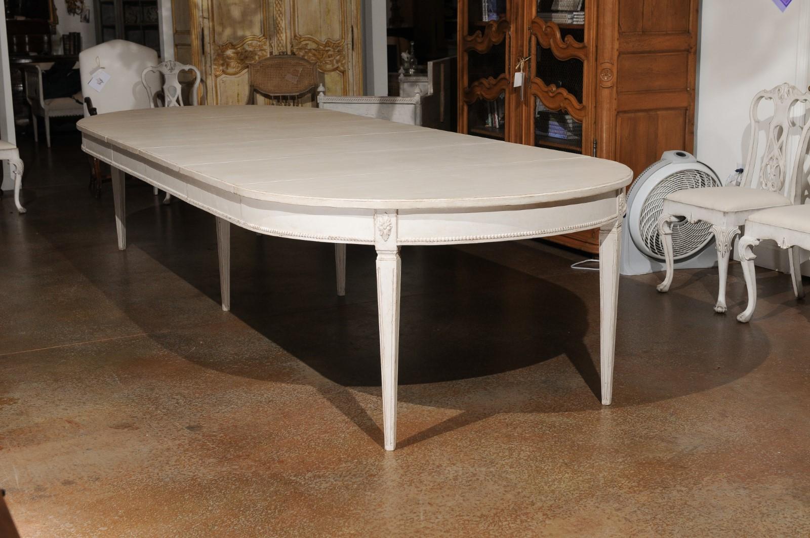 painted oval dining table