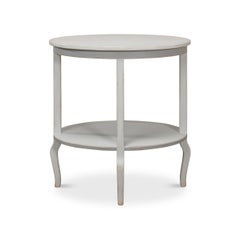 Swedish Painted Oval Side Table