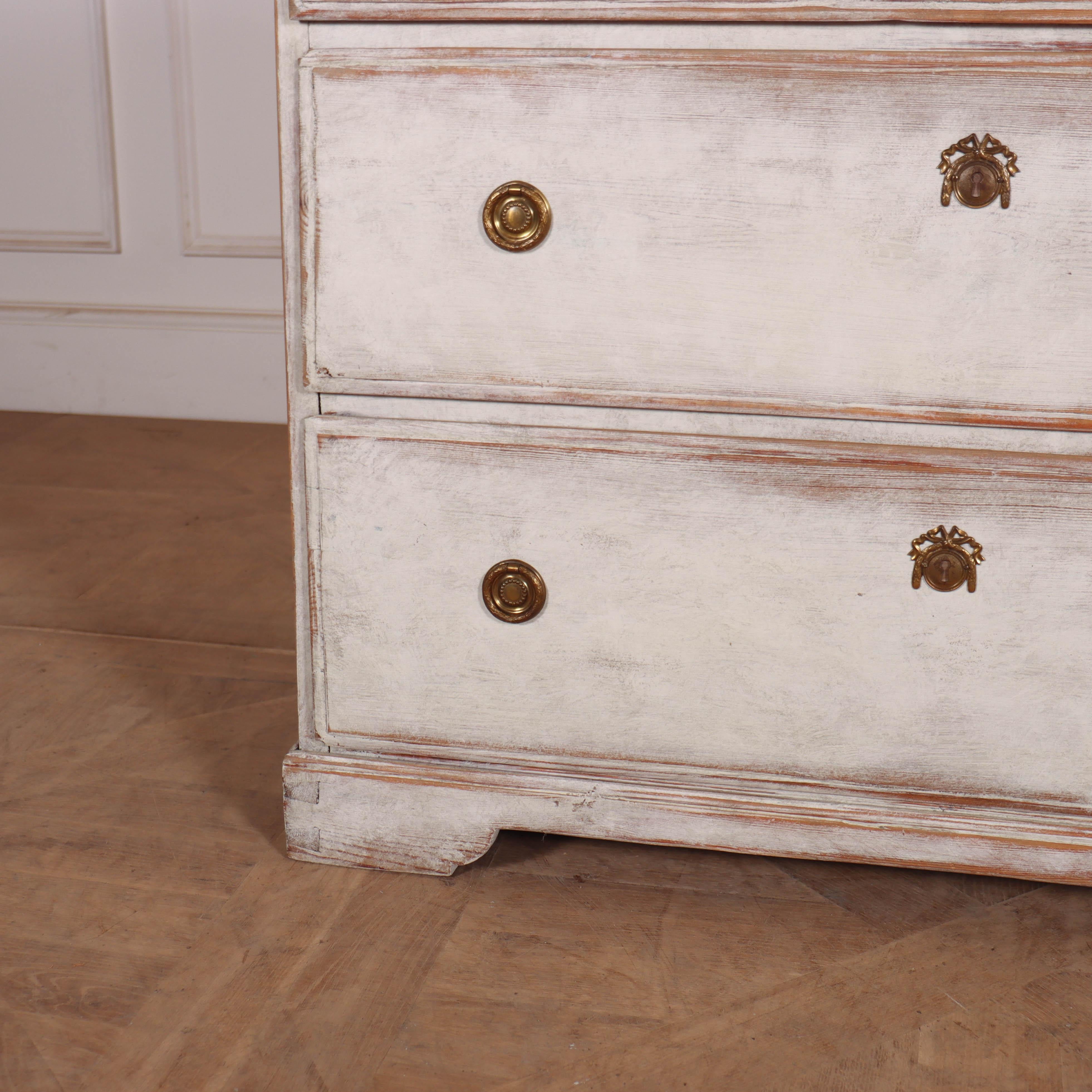 Early 19th C Swedish 3 drawer painted pine commode. 1820.

Ref: C.

Dimensions
38.5 inches (98 cms) Wide
18.5 inches (47 cms) Deep
34 inches (86 cms) High.