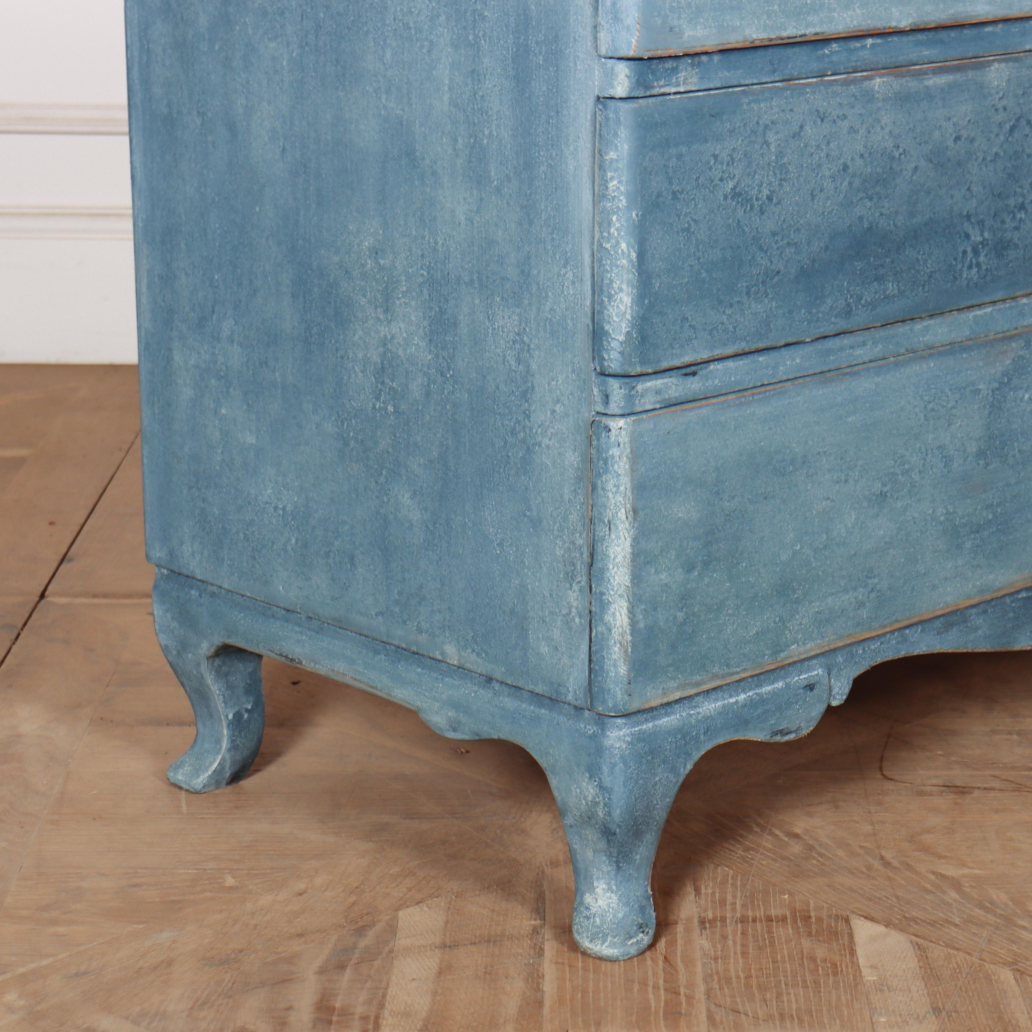 Swedish Painted Pine Commode In Good Condition For Sale In Leamington Spa, Warwickshire