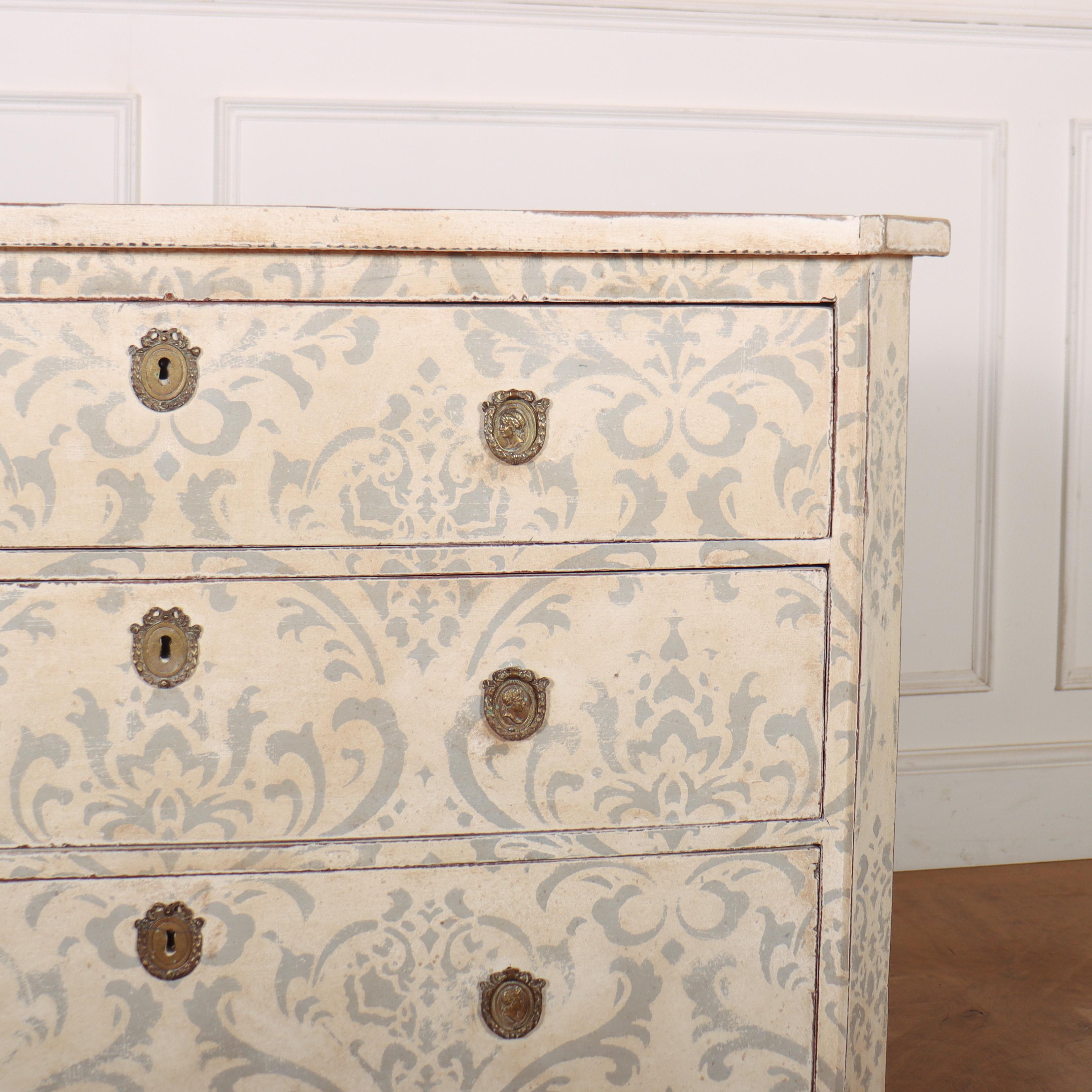 Swedish Painted Pine Commode For Sale 1