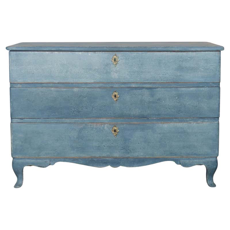 Pair of Swedish Painted Commodes For Sale at 1stDibs